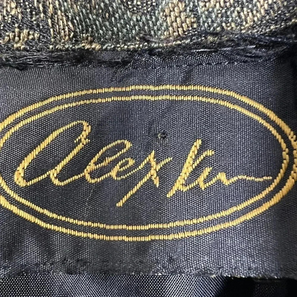 Vintage Alex Kim Womens M Patchwork Velvet Jacket Art To Wear Embroidered BOHO - Picture 4 of 16